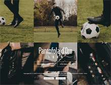 Tablet Screenshot of pantofoladoro.com